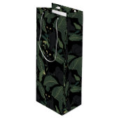 Sac Cadeau Pour Bouteille Motif de panthère noire moderne (Devant Angle)