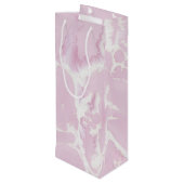 Sac Cadeau Pour Bouteille motif de peinture rose vif abstrait (Dos Angle)