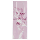 Sac Cadeau Pour Bouteille motif de peinture rose vif abstrait (Devant)