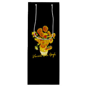 Sac Cadeau Pour Bouteille Motif de tournesols par Vincent van Gogh