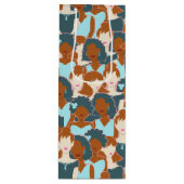 Sac Cadeau Pour Bouteille Motif sans couture avec filles noires et blanches (Devant)