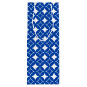 Sac Cadeau Pour Bouteille Motif shippo bleu et blanc (Dos)