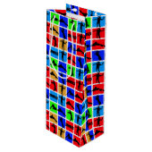 Sac Cadeau Pour Bouteille Motif Zombies coloré (Devant Angle)