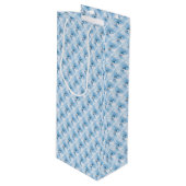 Sac Cadeau Pour Bouteille Neige (Devant Angle)