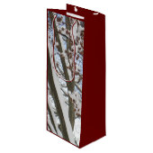 Sac Cadeau Pour Bouteille Neige sur une érable japonaise — (Devant Angle)