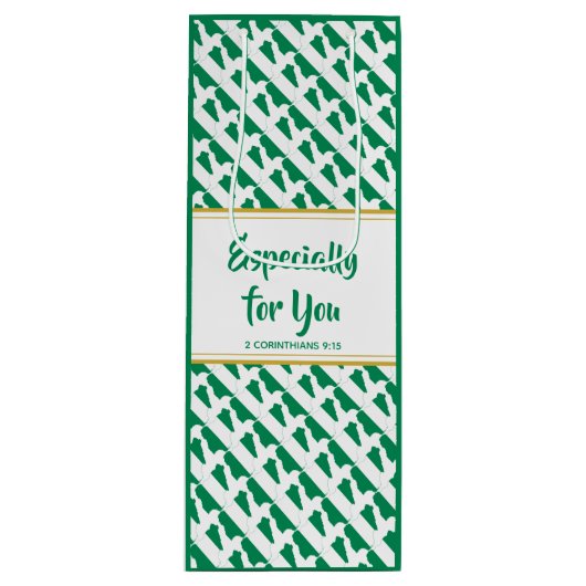 Sac Cadeau Pour Bouteille NIGERIA Christian, SPÉCIALEMENT POUR VOUS Personna (Devant)