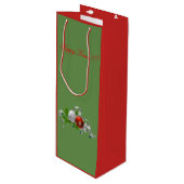 Sac Cadeau Pour Bouteille Noël (Devant Angle)