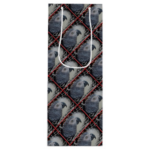 Sac Cadeau Pour Bouteille Noël de Milou de gris africain