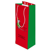 Sac Cadeau Pour Bouteille Noël Mouse mignonne Drôle Vacances (Dos Angle)