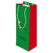 Sac Cadeau Pour Bouteille Noël Mouse mignonne Drôle Vacances (Dos Angle)