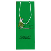 Sac Cadeau Pour Bouteille Noël Mouse mignonne Drôle Vacances (Dos)