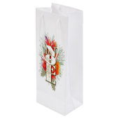 Sac Cadeau Pour Bouteille Noel Noël Salutation (Dos Angle)