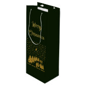 Sac Cadeau Pour Bouteille Noël religieux, Naissance de Jésus (Devant Angle)