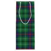 Sac Cadeau Pour Bouteille Noël Tartan Clan Duncan Green Plaid Check (Dos)
