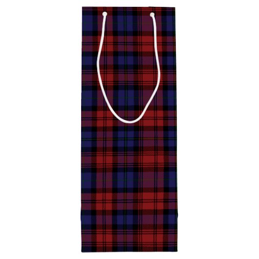 Sac Cadeau Pour Bouteille Noël Tartan Clan MacLachlan rouge violet Plaid (Dos)