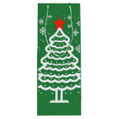 Sac Cadeau Pour Bouteille Noël vert et rouge (Dos)
