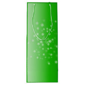 Sac Cadeau Pour Bouteille Noël vert étincelant (Dos)