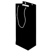 Sac Cadeau Pour Bouteille Noir (Dos Angle)