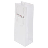 Sac Cadeau Pour Bouteille Nom Emily (Devant Angle)