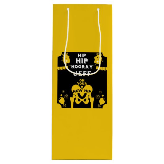 Sac Cadeau Pour Bouteille Nouveau remplacement de la hanche (Devant)