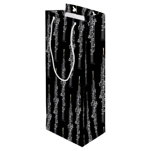 Sac Cadeau Pour Bouteille Oboe Musicien professeur de musique (Dos Angle)