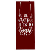 Sac Cadeau Pour Bouteille Oh, quel plaisir c'est de griller (Dos)