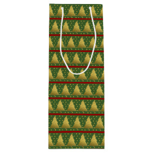 Sac Cadeau Pour Bouteille Oh sapin de Noël