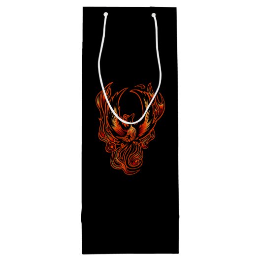 Sac Cadeau Pour Bouteille Oiseau De Feu (Dos)