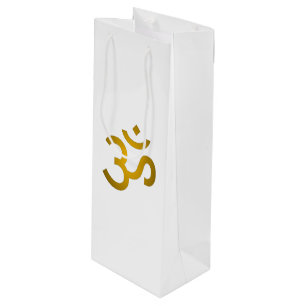 Sac Cadeau Pour Bouteille Om devanagari