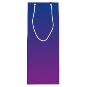 Sac Cadeau Pour Bouteille Ombre bleu-foncé et pourpre (Dos)