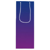 Sac Cadeau Pour Bouteille Ombre bleu-foncé et pourpre (Devant)