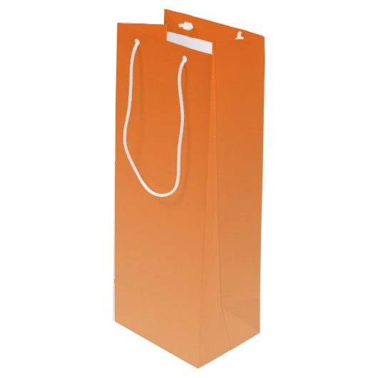 Sac Cadeau Pour Bouteille Ombre orange (Devant Angle)