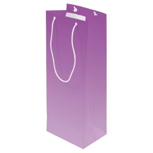 Sac Cadeau Pour Bouteille Ombre pourpre doux (Dos Angle)