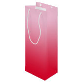 Sac Cadeau Pour Bouteille Ombre rose à rouge (Dos Angle)