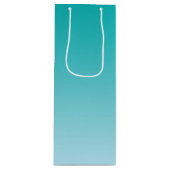 Sac Cadeau Pour Bouteille Ombre turquoise (Devant)