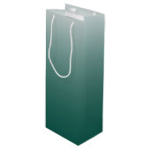 Sac Cadeau Pour Bouteille ombre vert (Devant Angle)