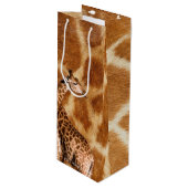 Sac Cadeau Pour Bouteille Options de Girafe 1A (Devant Angle)