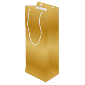 Sac Cadeau Pour Bouteille Or métallique antique (Dos Angle)