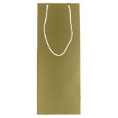 Sac Cadeau Pour Bouteille Or profond brossé (Dos)