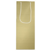 Sac Cadeau Pour Bouteille Or profond brossé (Devant)