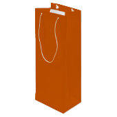 Sac Cadeau Pour Bouteille Orange brulé (Dos Angle)