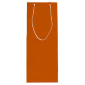 Sac Cadeau Pour Bouteille Orange brulé (Dos)