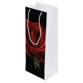 Sac Cadeau Pour Bouteille oreiller rouge (Dos Angle)