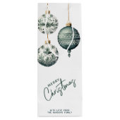 Sac Cadeau Pour Bouteille Ornements modernes de style nordique Joyeux Noël (Dos)