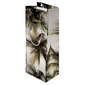 Sac Cadeau Pour Bouteille Palm Trees Wine Bag (Dos Angle)