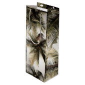 Sac Cadeau Pour Bouteille Palm Trees Wine Bag (Devant Angle)