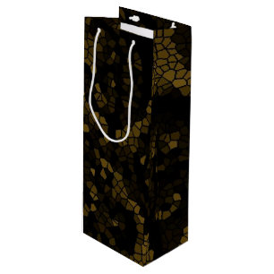 Sac Cadeau Pour Bouteille Papillon en verre d'olive