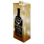 Sac Cadeau Pour Bouteille Parfait pour les amateurs de vin (Dos Angle)
