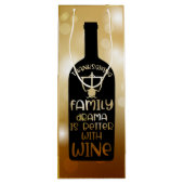 Sac Cadeau Pour Bouteille Parfait pour les amateurs de vin (Dos)