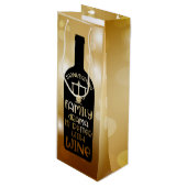 Sac Cadeau Pour Bouteille Parfait pour les amateurs de vin (Devant Angle)